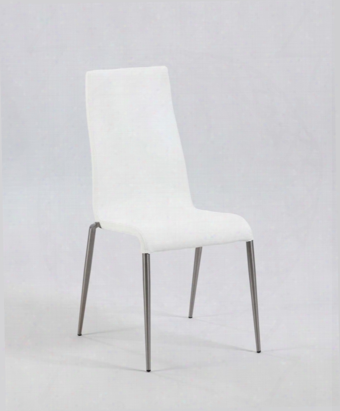 Remy-sc-wht Remy Dining Contour Back Upholstered Stabled Chair -