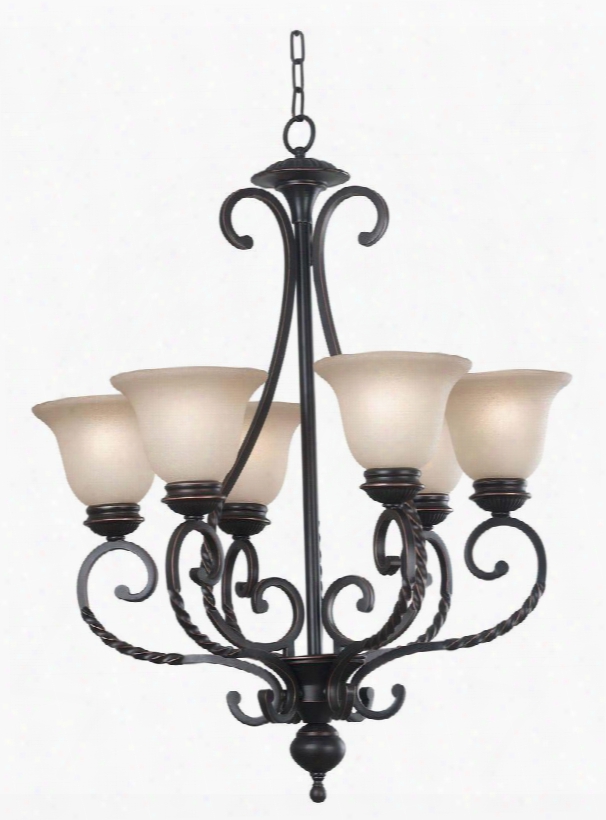 10196orb Oliver 6 Light Chandelier In Oil Rubbed Bronze