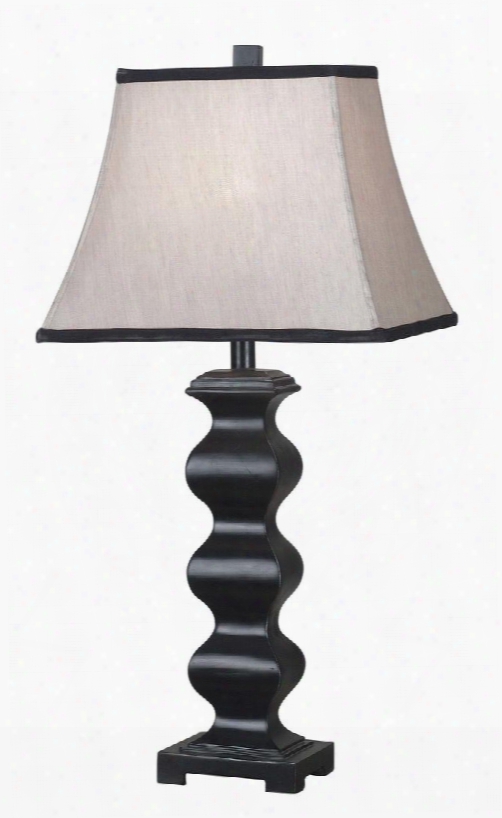 20136bl Steppe 2-pack Table Lamp In Black Finish With Silver