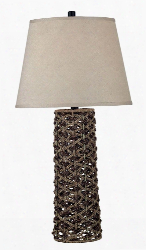 20974 Jakarta Table Lamp In Light And Dark Rope