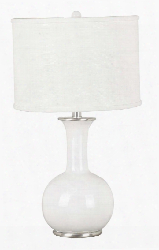 21024wh Mimic Table Lamp In Gloss White