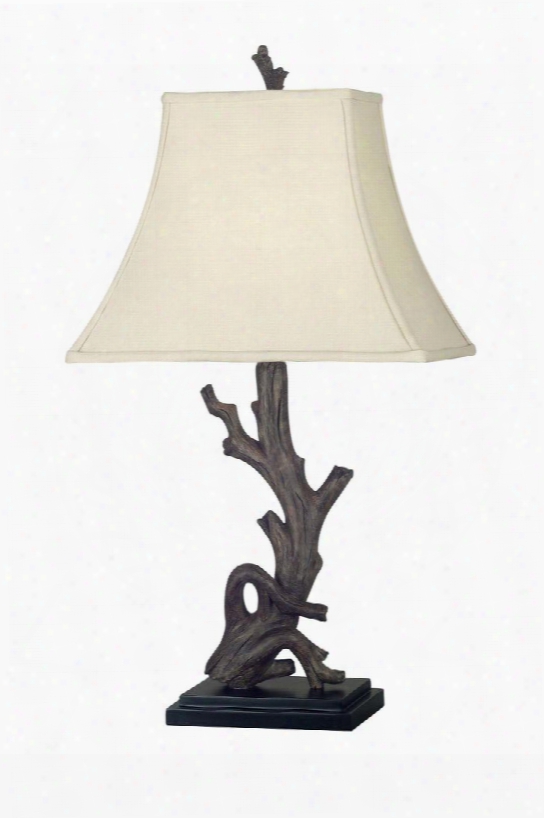 21049wdg Drift Table Lamp In Wood Grain