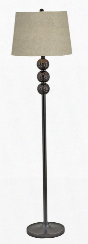 21053dbz Twilight Floor Lamp In Dark Bronze Finish With Gold