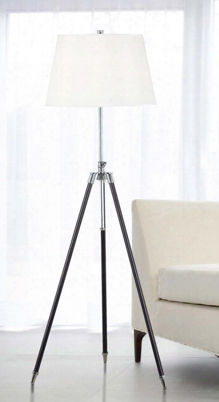 21521orb Surveyor Floor Lamp In Oil Rubbed Bronze Finish With Chrome