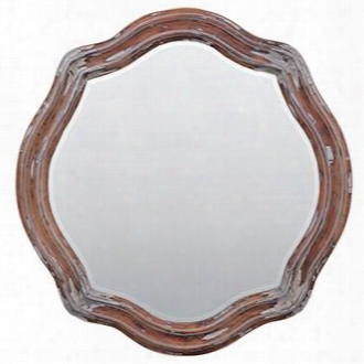 23462 Rose Mirror Rose Mirror With Beveled Edge And Distressed Detailihg In Majestic Fog