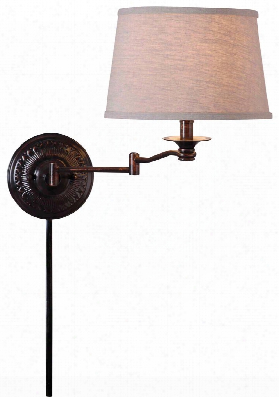 32217cbz Riverside Wall Swing Arm Lamp In Copper Bronze