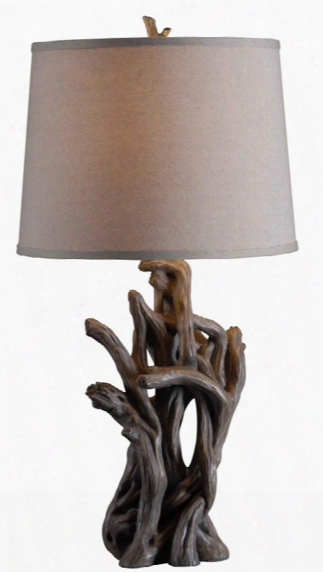 32266dw Cast Away Table Lamp In Driftwood