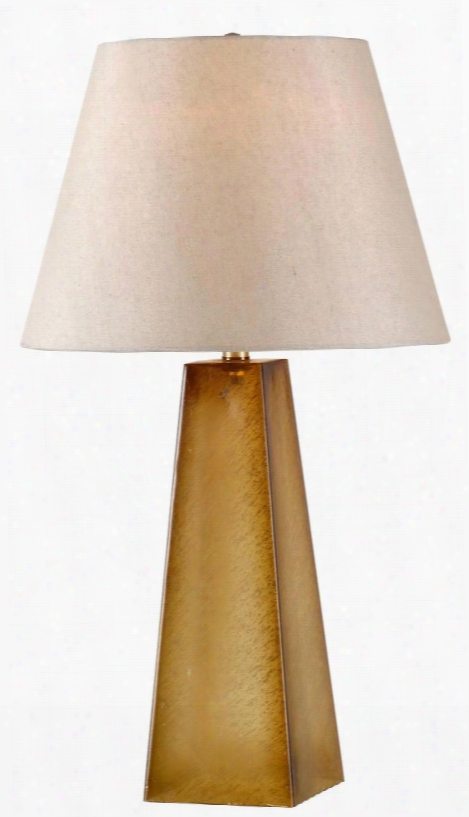 32320tn Vetri Table Lamp In Tan Textured Glass