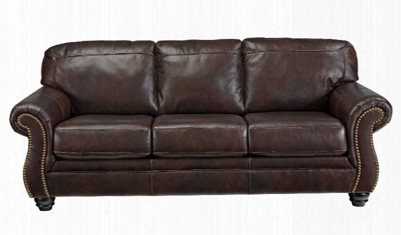 Bristan Collection 8220238 Sofa With Stitched Detailing Nail Head Accents Rolled Arms And Traditional Style In