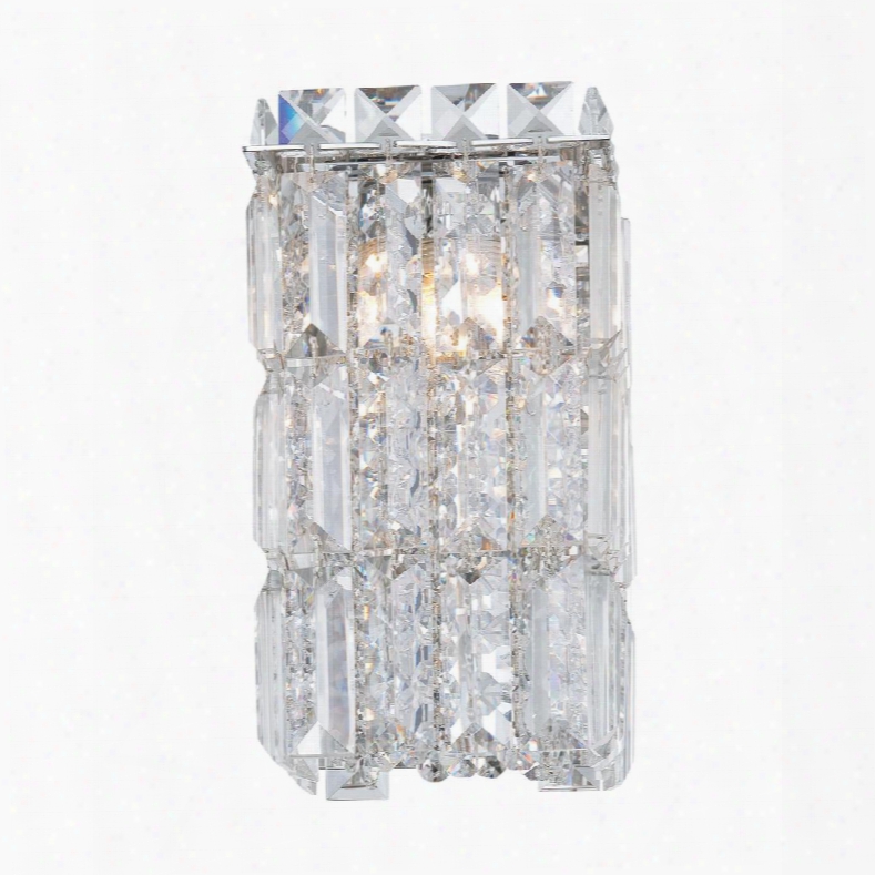 Bv1201-0-15 King Crown 1 Light Vanity Clear Crystal Glass /