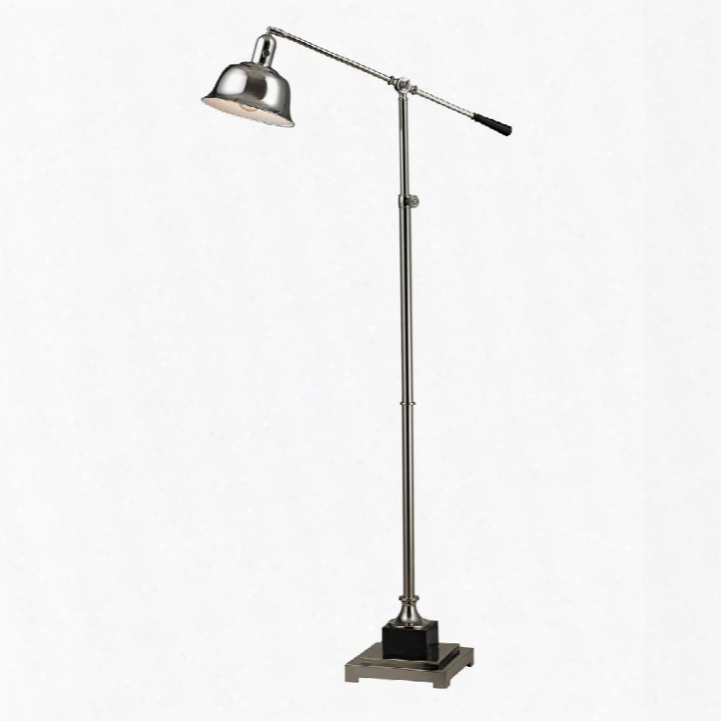 D2410 Freemanburg Adjustable Floor Lamp In Polished Nickel And