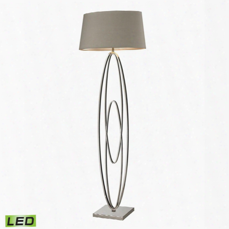 D2416-led Hanoverville Led Floor Lamp In Polished