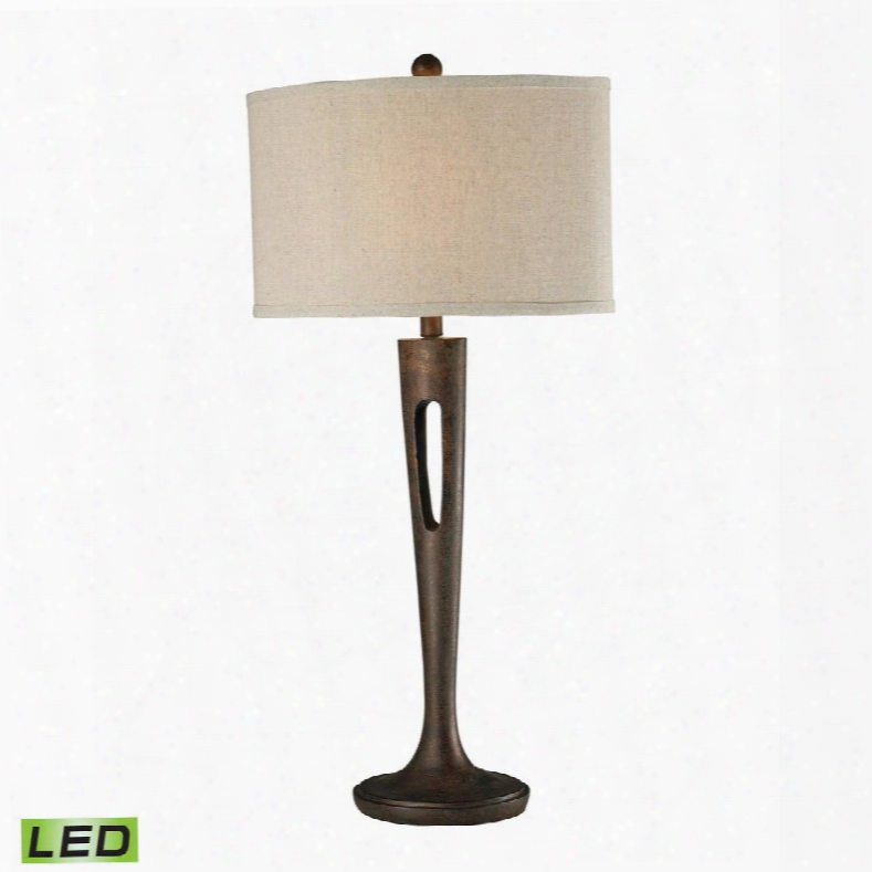 D2426-led Martcliff Led Table Lamp In Burnished