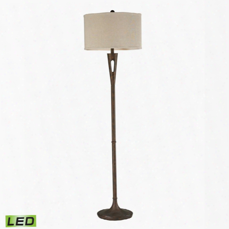 D2427-led Martcliff Led Floor Lamp In Burnished