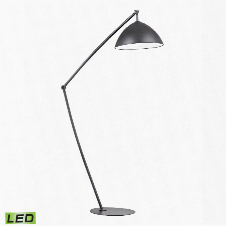 D2461-led Industrial Elements Adjustable Led Floor Lamp In Matte