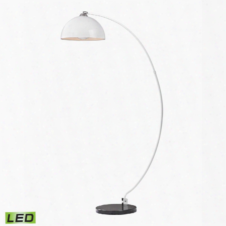 D2462-led Cityscape Adjustable Led Floor Lamp In White And