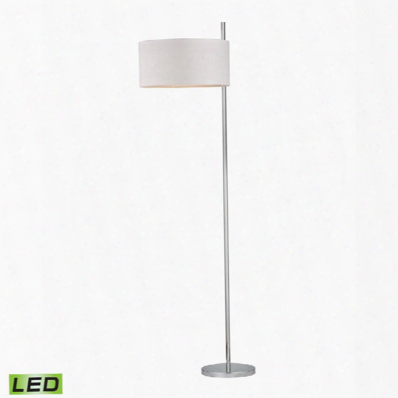 D2473-led Attwood Led Floor Lamp In Polished