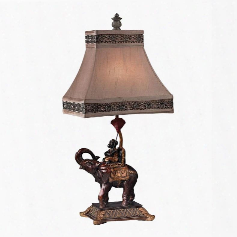 D2476 Alanbrook Elephant & Monkey Table Lamp In