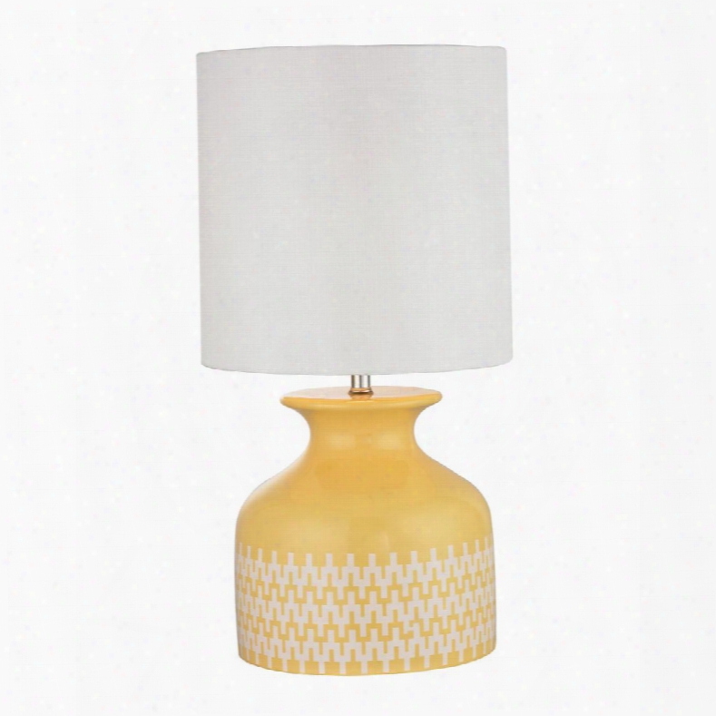 D2503 Carnforth Ceramic Table Lamp In Sunshine