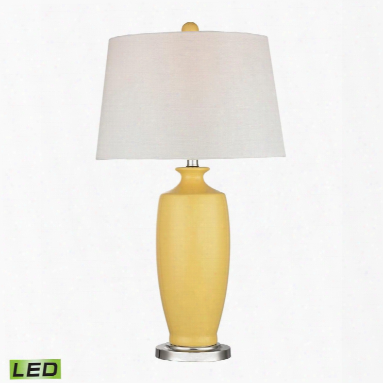 D2505-led Halisham Ceramic Led Table Lamp In Sunshine