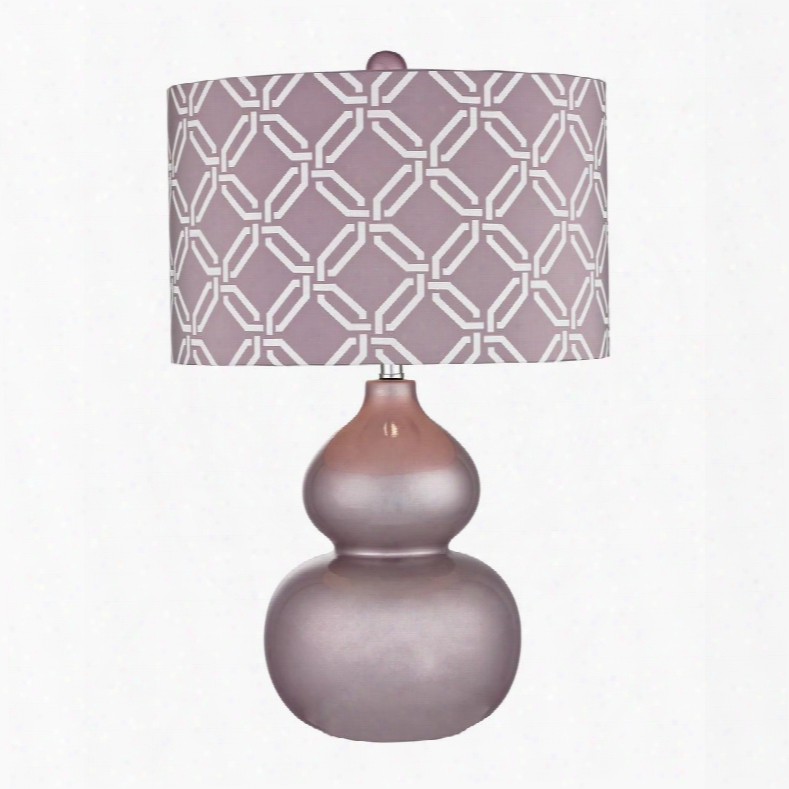 D2528 Ivybridge Ceramic Table Lamp In Lilac