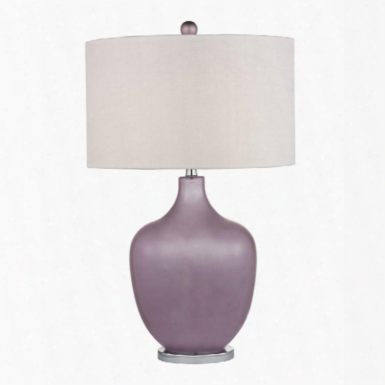 D2531 Harlow Table Lamp In Lilac Lutser And Polished