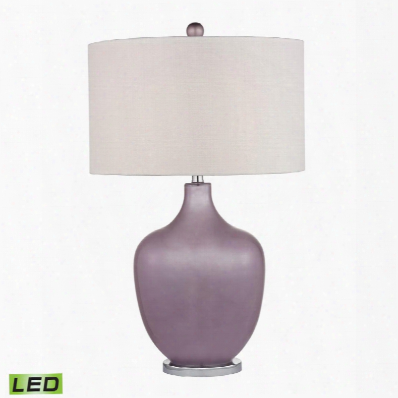 D2531-led Harlow Led Table Lamp In Lilac Luster And Polished