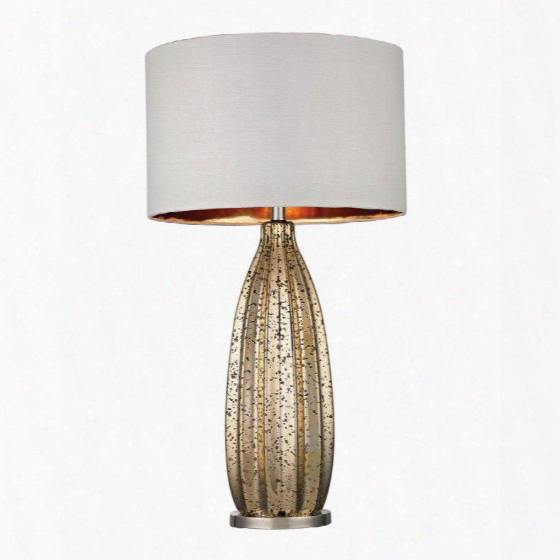 D2533 Pennistone Antique Gold M Ercury Table Lamp In Polished