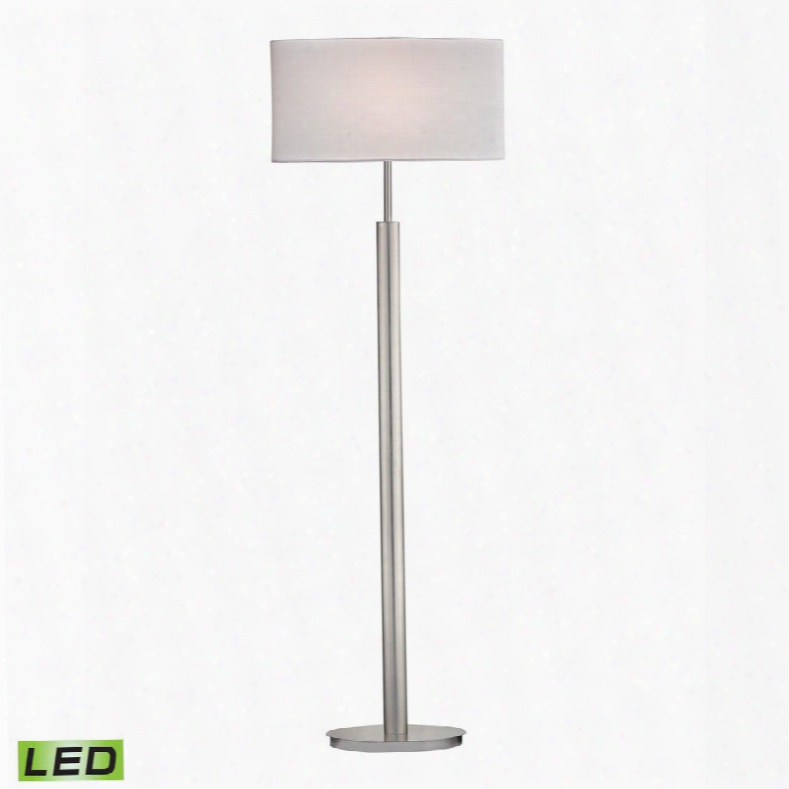 D2550-led Port Elizabeth Led Floor Lamp In Satin