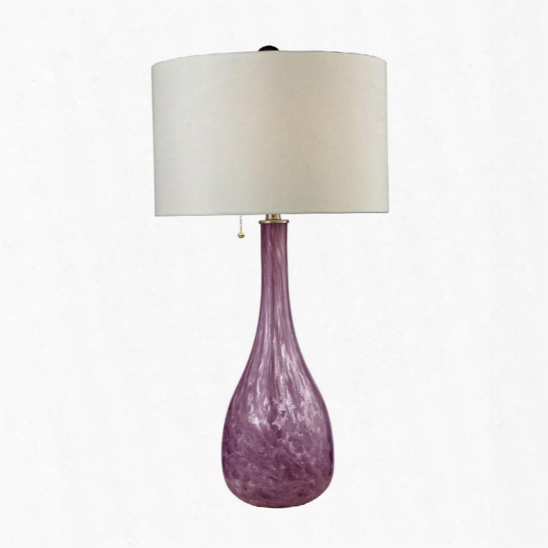 D2613 Blown Glass Table Lamp In Radiant