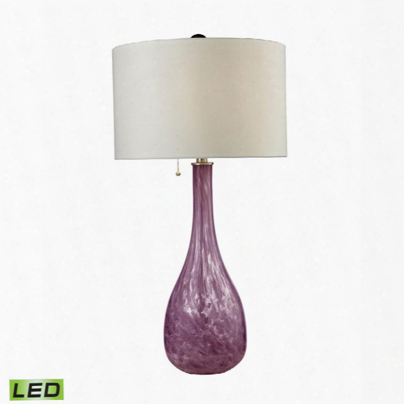 D2613-led Blown Glass Led Table Lamp In Radiant