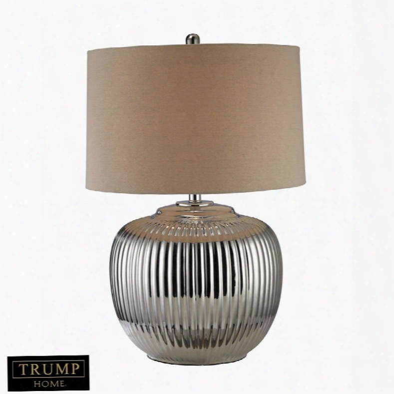 D2640 Trump Home Oversized Ribbed Ceramic Table Lamp In