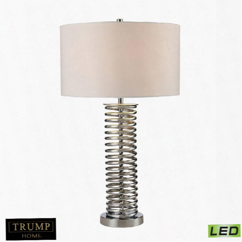 D2677-led Trump Home Enroscado Coiled Led Table Lamp In Polished