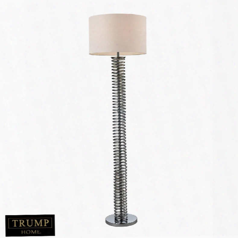 D2678 Trump Home 63 Enroscado Coiled Floor Lamp In Polished