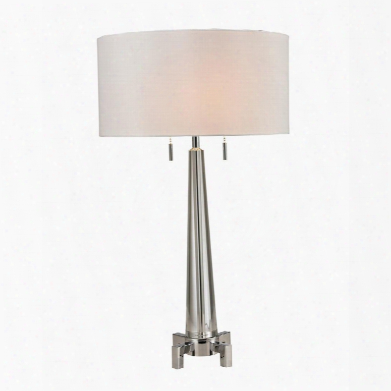 D2681 Bedford Solid Crystal Table Lamp In Pol Ished