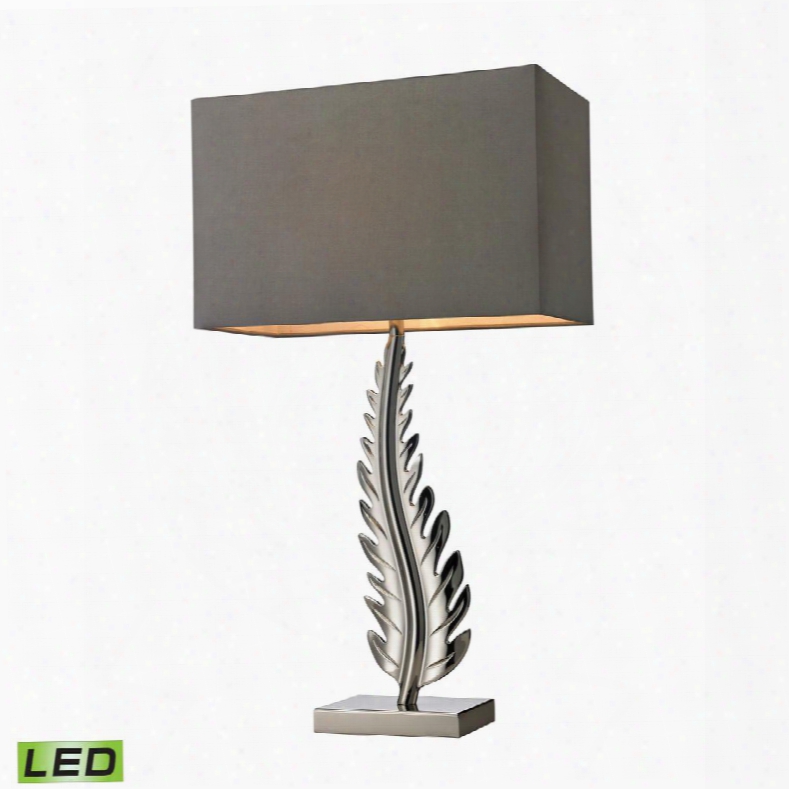 D2683-led Oak Cliff Solid Brass Led Table Lamp In Polished