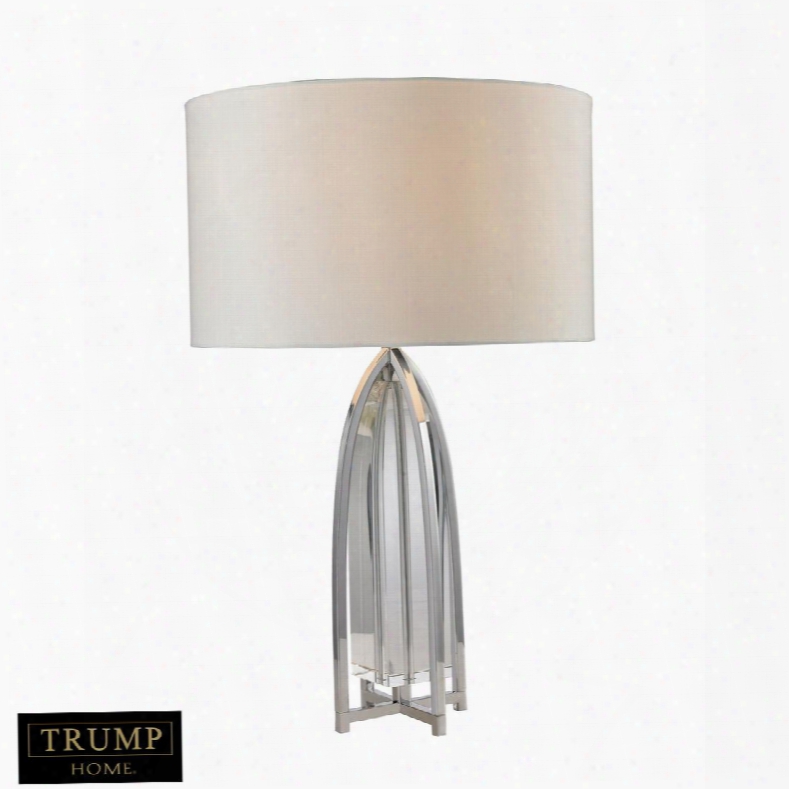 D2685 Trump Home Wheeler Crystall Table Lamp In Polished