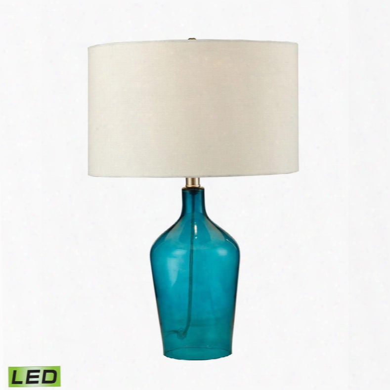 D2696-led Hideaway Glass Led Table Lamp In