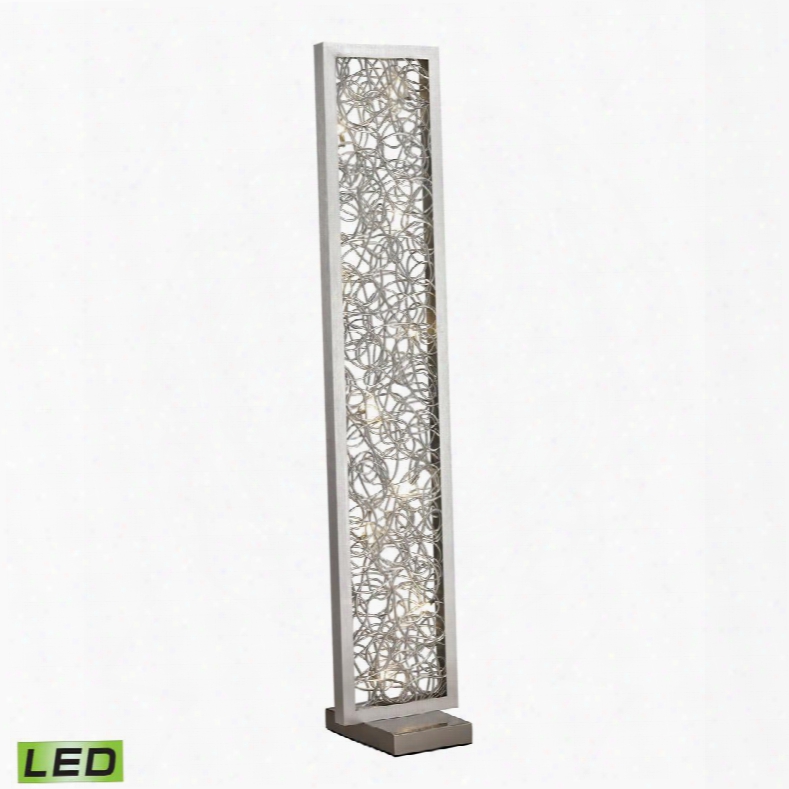 D2719 Basinger Abstract Metalwork Led Floor Lamp In