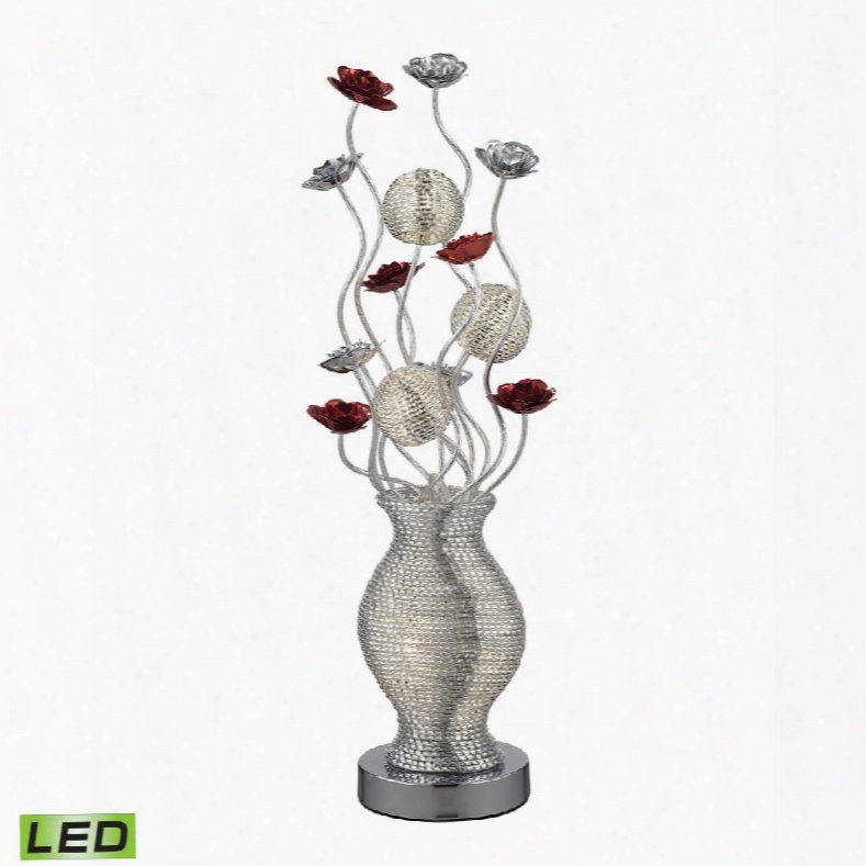 D2720 Flute Contemporary Floral Display Floor Lamp In