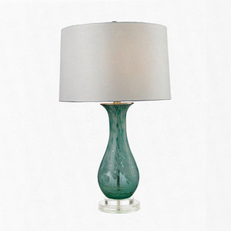 D2727 Swirl Glass Table Lamp In