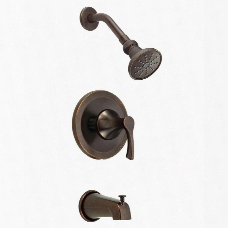 D500022brt Antioch 1-handle Tub And Shower Faucet Trim Kit In Tumbled Bronze (valve Not