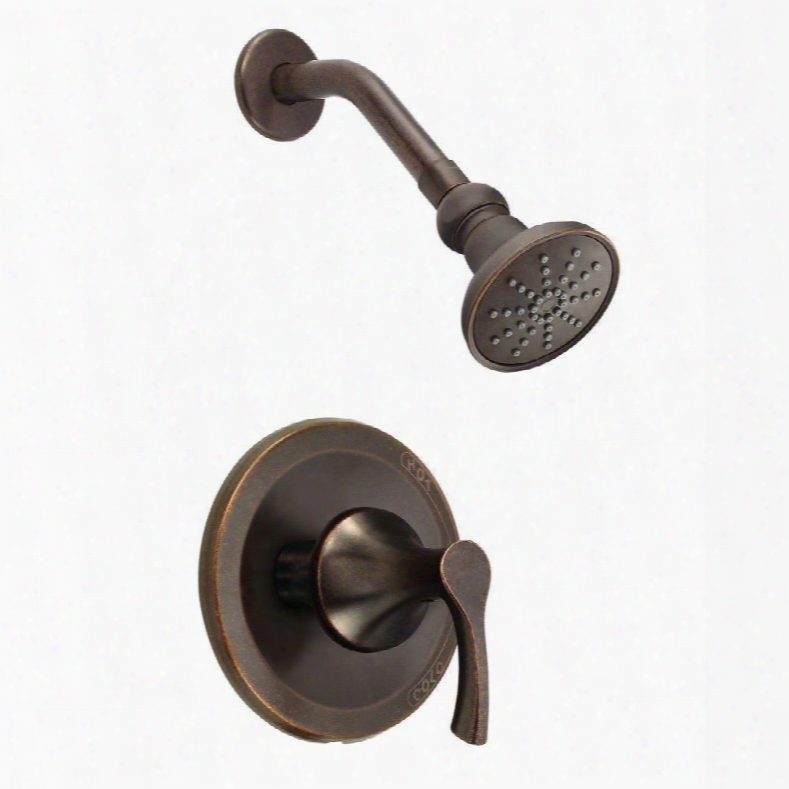 D500522brt Antioch 1-handle Shower Faucet Trim Kit In Tumbled Bronze (valve Not