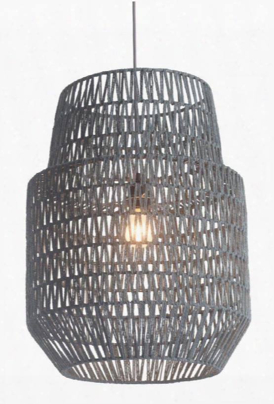 Daydream Ceiling Lamp With Two Level Bell Shaped Shade And Metal Architecture In