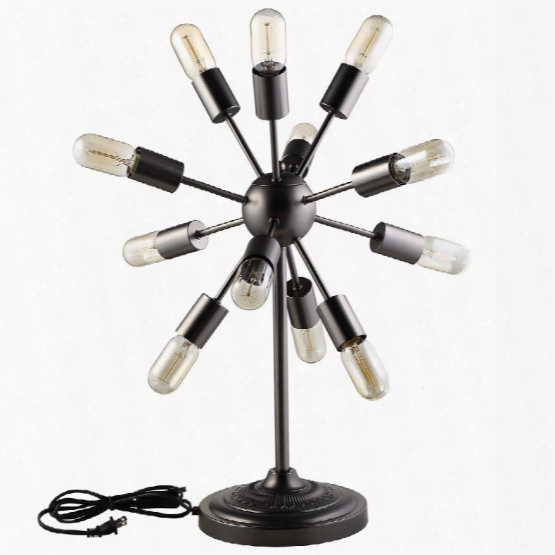 Eei-1564 Spectrum Metal Table Lamp In Black