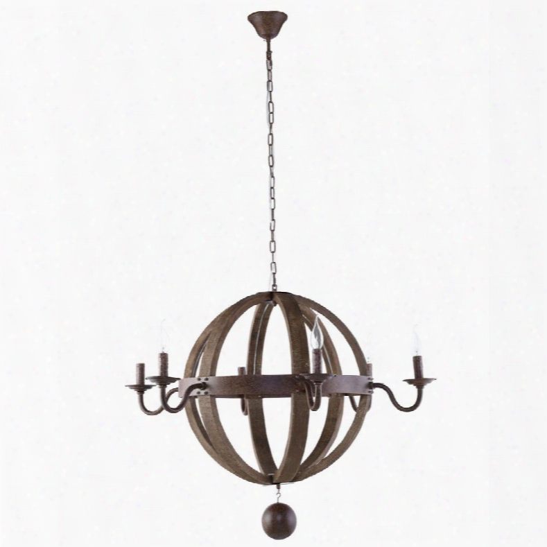 Eei-1569 Catapult Chandelier In Antique Brass