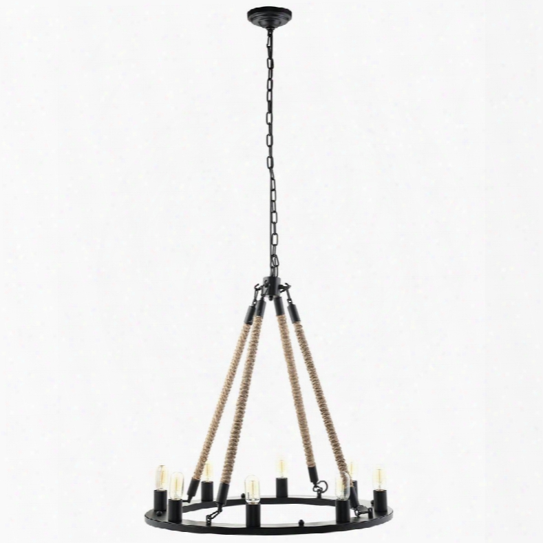 Eei-1574 Encircle Chandelier In Black