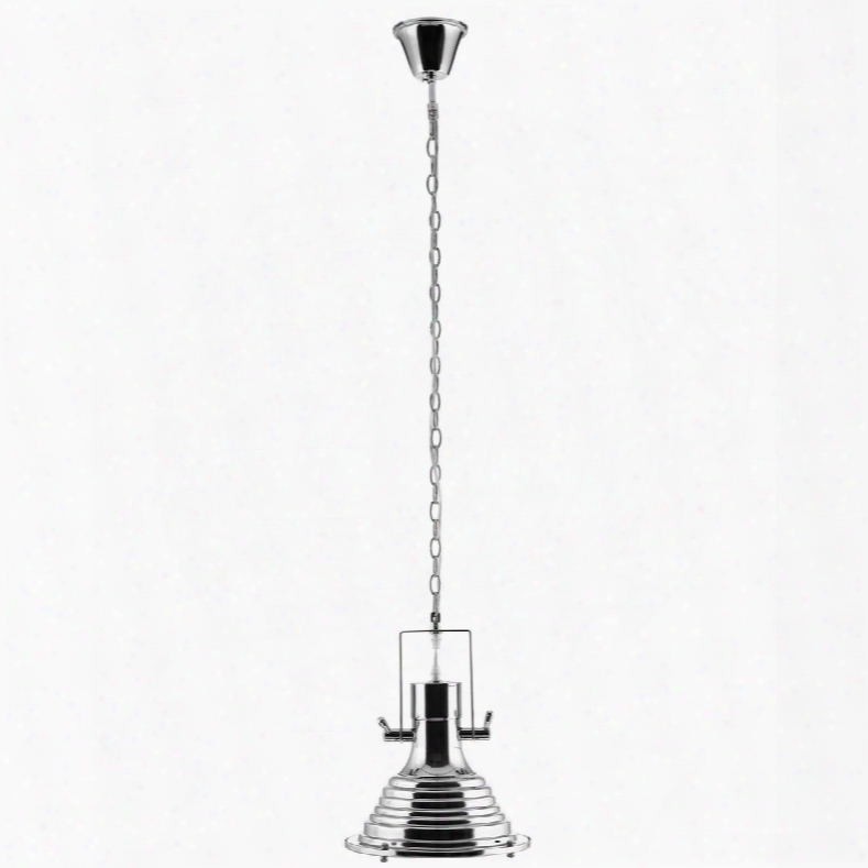 Eei-1578 Bell Stainless Steel Ceiling Fixture In Silver