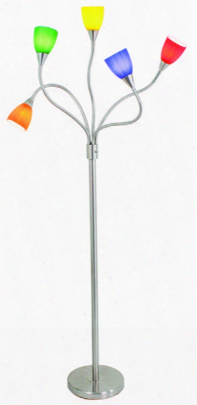 Medusa Flr 5arm Medusa Contemporary Floor Lamp In