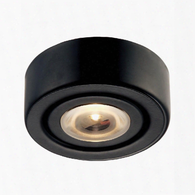 Mle-101-31 Led Puck Light W/ounting Ring Black